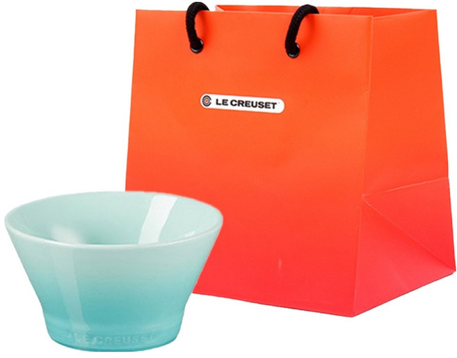 LE CREUSET Neo Bowl 600ml, 1套, 酷薄荷, 碗 + 購物袋