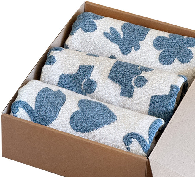 프랑브아즈 코들 뱀부얀 고중량 타월 210g x 3종 + 포장박스 선물세트, Momo, Romi, Shuni(타월), 1세트