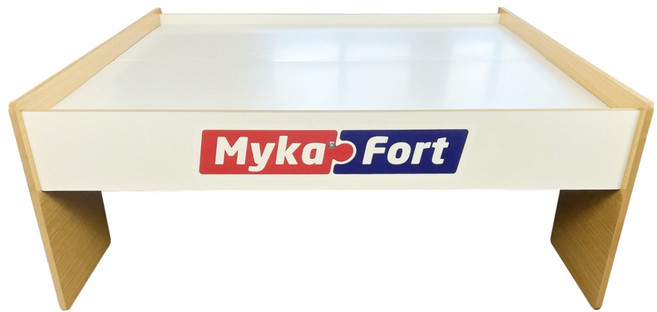 미카포트 원목 기차 테이블, 혼합색상, 1개