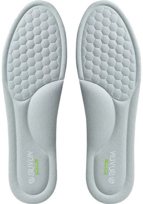 부윤 팔팔바디 통기성 좋은 아치 보호 스포츠 인솔 깔창 라이트 그레이 양발 세트, 1세트