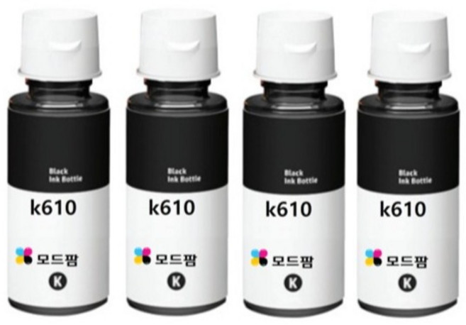 프린팅존 삼성 INK-K610 호환잉크 세트 SL-T1670W / T2270W / J1560W / T2170W, 검정, 4개