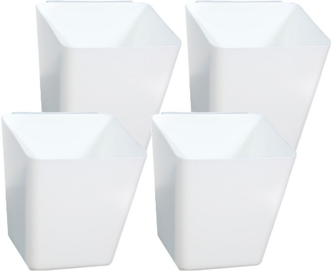 포잇 걸이형 수납바구니, 흰색, 4개