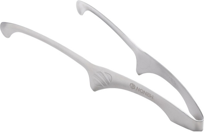 노뉴 캠핑주방 스테인리스 304 라운드형 요리집게, 실버, 1개