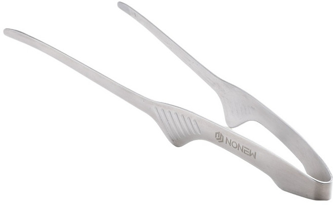 노뉴 캠핑주방 스테인리스 304 핀셋형 요리집게, 실버, 1개