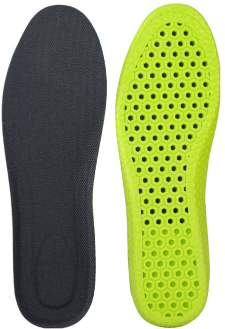 팔팔바디 발냄새 차단 발편한 인솔 깔창 양발착용 세트 블랙그린, 1세트