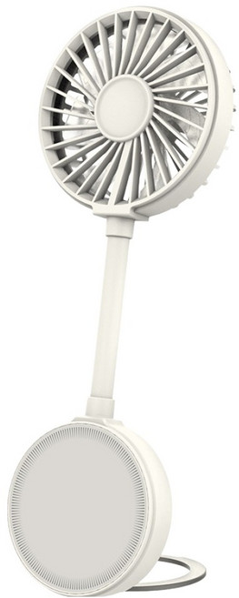 카프 휴대용 맥세이프 BLDC 무선 마그네틱 접이식 거치대형 선풍기, KF-HF600M, 화이트