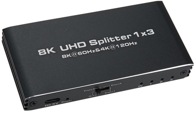 컴스 2.1 1-3 8K 60Hz 4K 120Hz EDID 수동스위치 HDMI 분배기 OU077, 1개