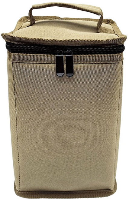따봉오빠 캠핑 여행 분리 수납 가스 보관 가방 JNHA1856 중형, 베이지, 1개