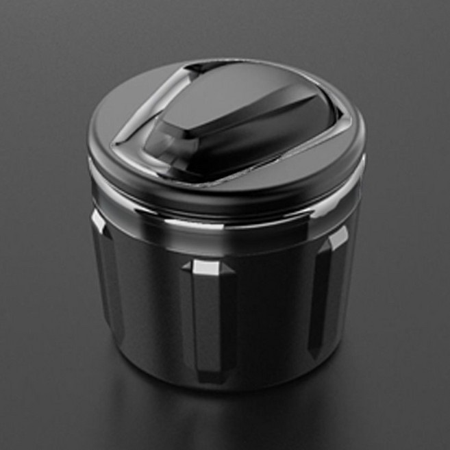 카에버 프리미엄 버클 차량용 재떨이 공간간섭제로, 그레이, 1개