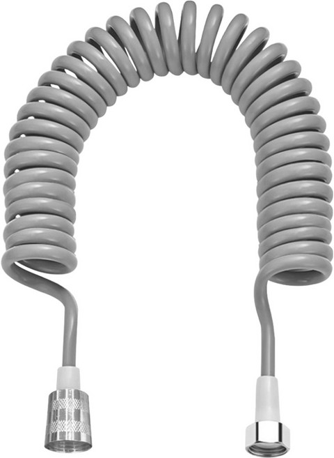 월드크린 욕실 베란다 스프레이건 호스줄, 7m, 실버