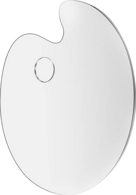 플로우코드 투명 아크릴 물감 팔레트, 1개, 1칸