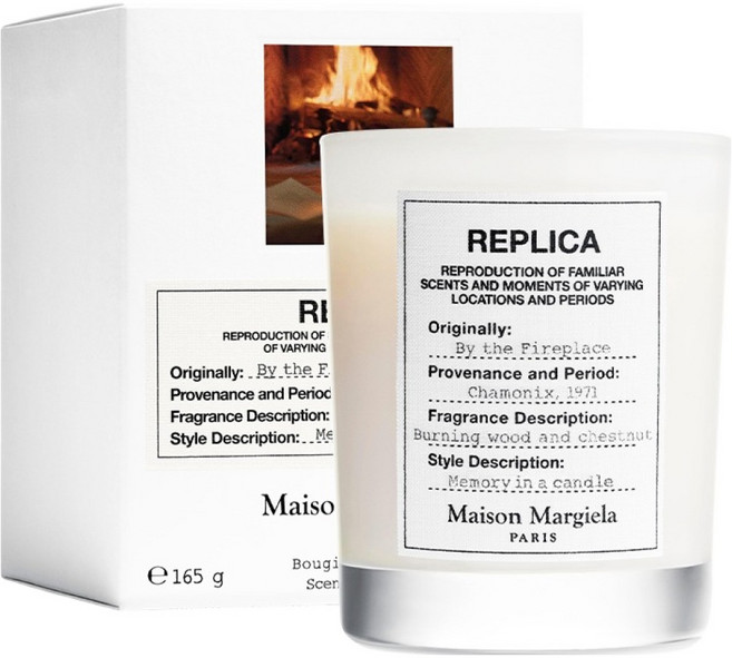 메종마르지엘라 바이 더 파이어플레이스 캔들, 165g, 1개, 체스넛 어코드, 캐쉬머랜, 클로브 어코드