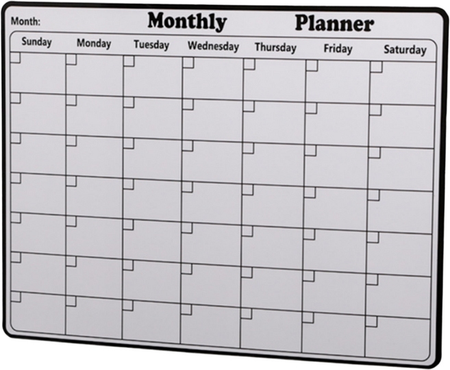 해피위더스 냉장고 자석 보드 스케줄러 화이트, 고무자석