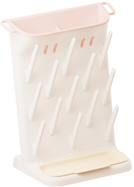 모윰 유아용 스탠딩 젖병건조대, 단품, 레몬 + 옐로우