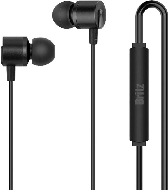 브리츠 유선 이어폰, P20GX, 블랙