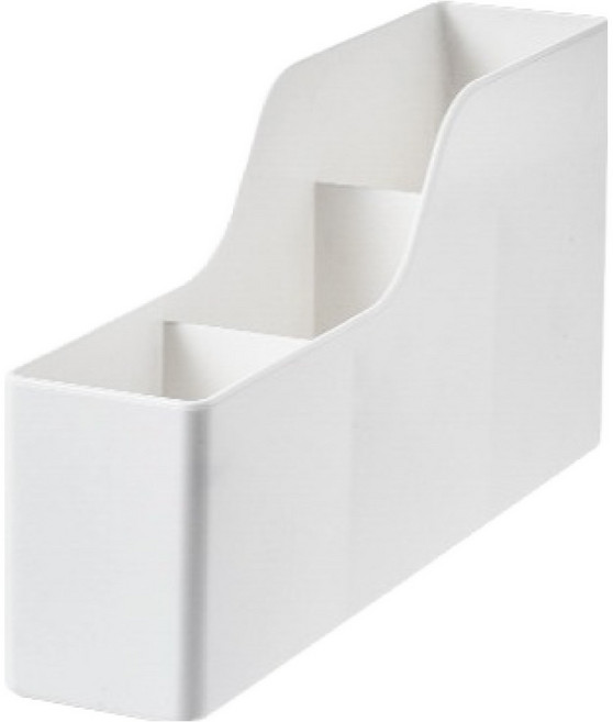 구디파이 3칸 다용도 필기도구 정리함 연필꽂이, 화이트, 1개