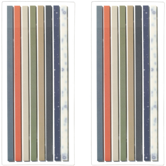 비온뒤 롱 인덱스스티커 올드 위스덤 투명, 2개, 160개입