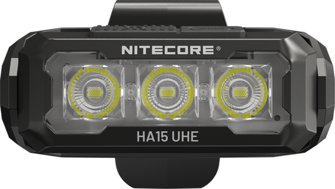 NITECORE 奈特科爾 多用途輕量AA頭燈 400流明 80m 紅白光 帽夾燈 肩燈 附收納袋 + 原廠充電電池 HA15 UHE, 黑色, 1個