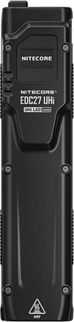 NITECORE 奈特科爾 3100流明 305m 高性能超薄戰術手電筒 EDC 爆閃 EDC27 UHi, 黑色, 1個
