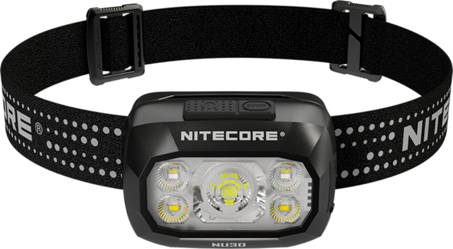 NITECORE 奈特科爾 500流明 130m 三光源輕量頭燈 高顯紅光 NU30, 黑色, 1個