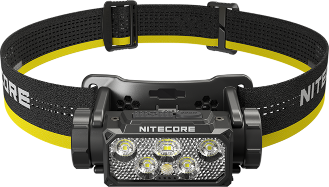 NITECORE 奈特科爾 高性能戶外頭燈 1600流明 157m 紅白雙光源 附收納盒 + 電池 HC60 UHE, 黑色, 1個