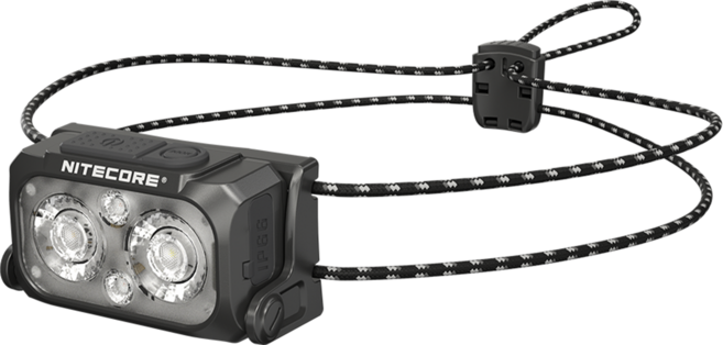 NITECORE 奈特科爾 輕量多色溫頭燈 400流明 132m 彈力繩 附收納袋 NU25 MCT UL, 黑色, 1個