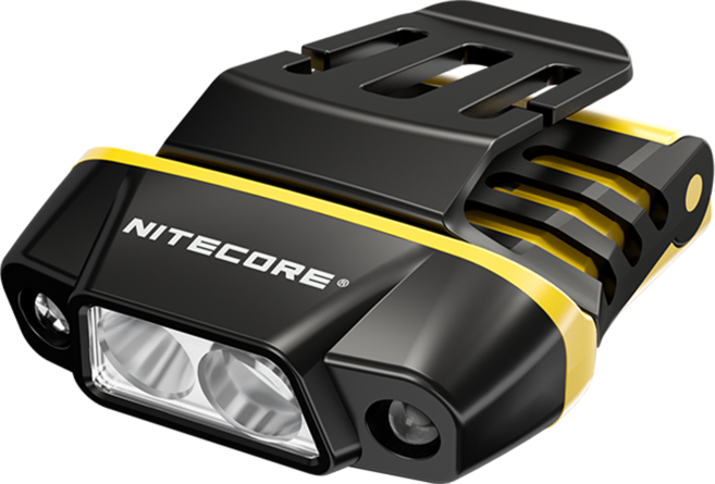 NITECORE 奈特科爾 150流明 50m 智能感應帽夾燈 揮手調光 紅白雙光源 角度調節 夜釣 NU11, 黑色, 1個