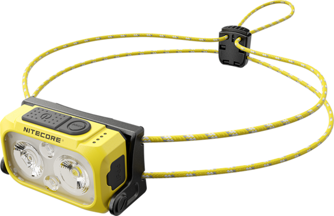 NITECORE 奈特科爾 360流明輕量百岳越野跑登山LED頭燈 NU21 44g, 近月黃, 1個