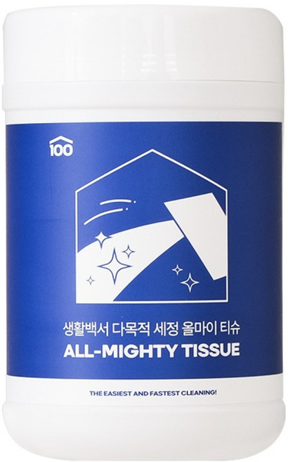 생활백서 올마이티슈 다목적 세정 티슈 160p, 1개