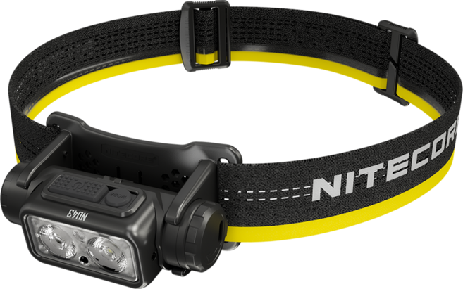 NITECORE 奈特科爾 NU43 1400流明 輕量化 18650可充電高亮頭燈 USB-C充電, 黑色, 1個