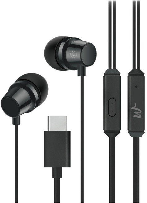 휴우 C타입 커널형 유선 이어폰 WH-BWE1 블랙