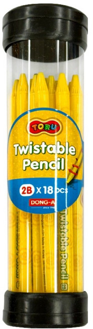 동아교재 샤프식 연필 2B 세트, 검정, 18개