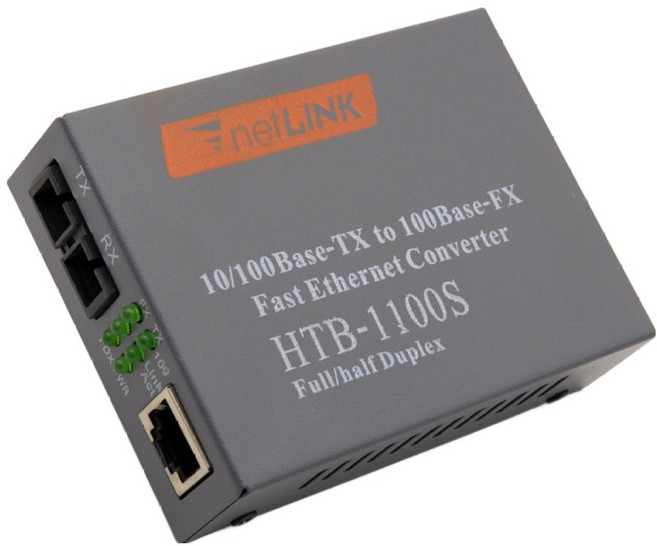 넷링크 SC 광 컨버터 광 케이블 TX RX 2회선용 기가비트 25km 100Base-FX, BT438