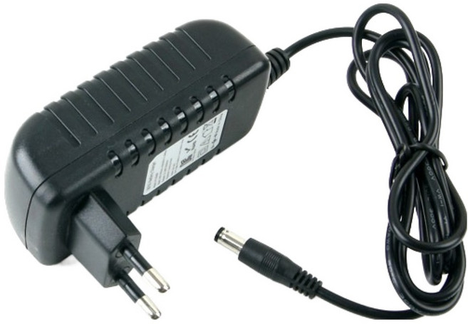 컴스 18650 리튬이온 배터리 3p 충전 전용 어댑터 DC 12.6V 2A IB703, 1개