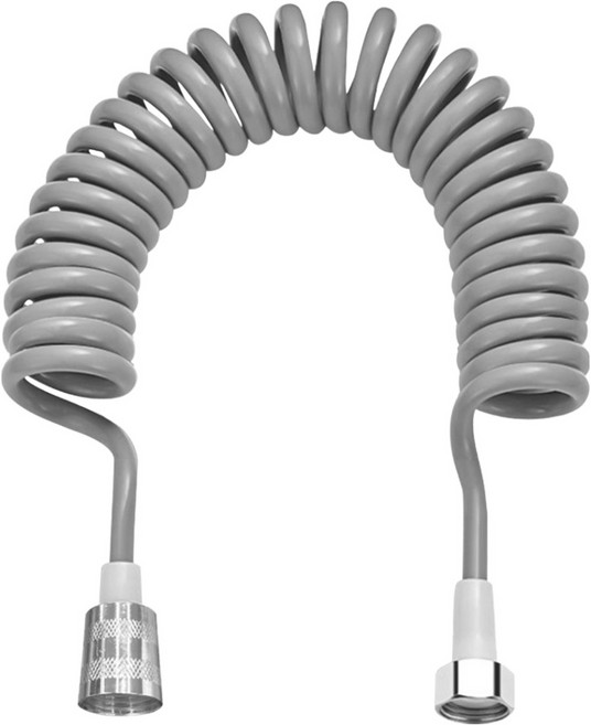 월드크린 욕실 베란다 스프레이건 호스줄, 5m, 실버