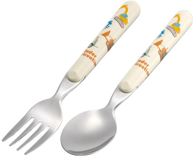 스케이터 아동용 SFR1 테이블 스푼 + 포크 S 세트, 워킹카, 1세트