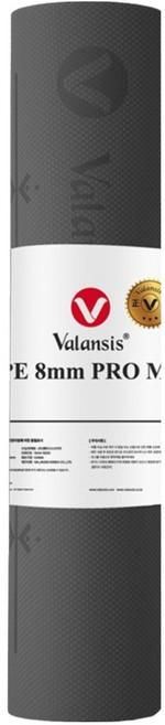 밸런시스 TPE 8mm 프로 매트, 차콜그레이, 1개