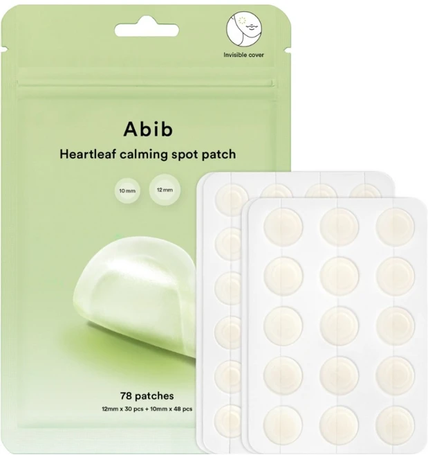 아비브 어성초 카밍 스팟 패치 세트 12mm x 30p + 10mm x 48p, 78개입, 1개 - 쿠팡