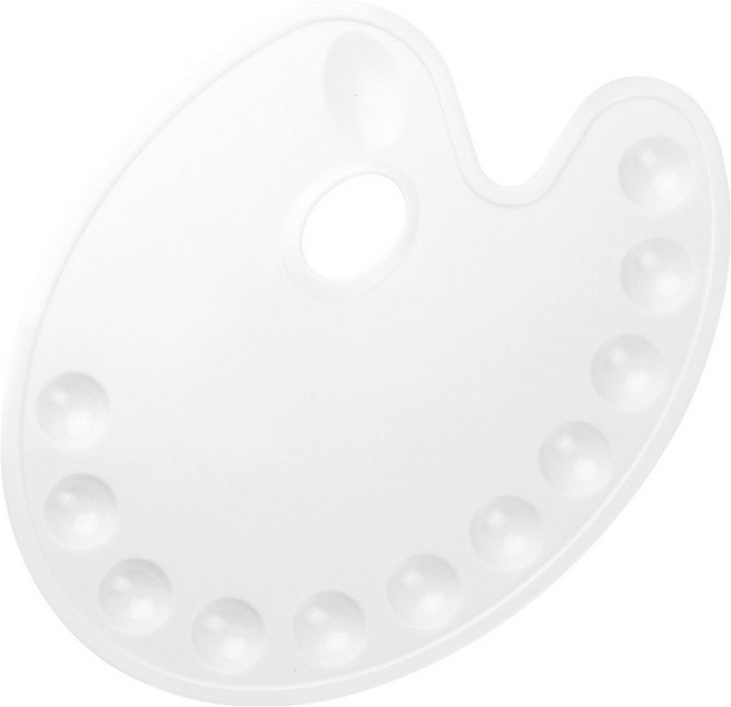 온예리 칸칸이 물감 팔레트 화이트, 1개, 11칸