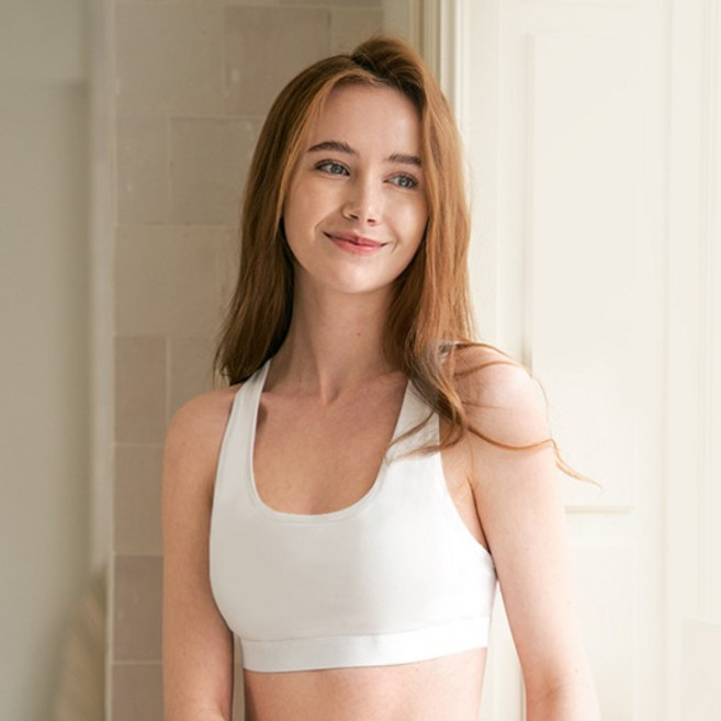 유니패밀리 여성용 40수 면스판 스포츠브라