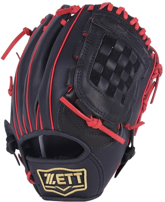 제트 올라운드 글러브 우투용 BPGK-3511, 블랙 + 레드, 1개