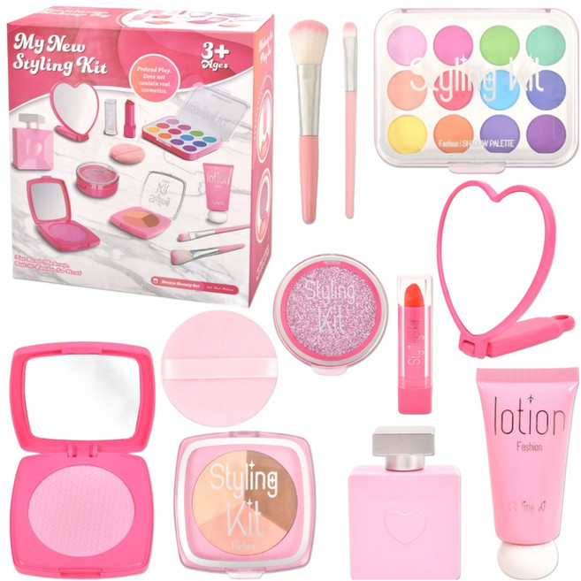 뷰티 스타일링 메이크업 화장품 11종 키트, 핑크, 1세트