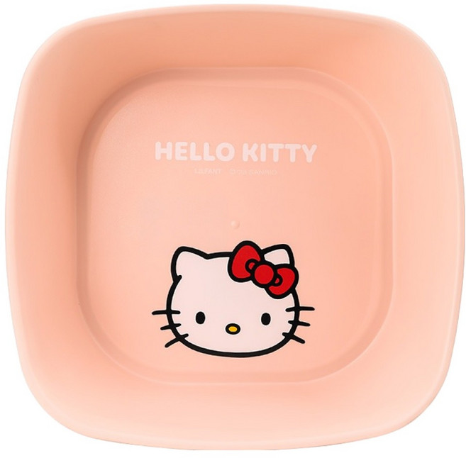 릴팡 헬로키티 이지그립 사각대야, 혼합색상, 1개