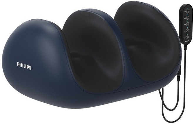 필립스 종아리 지압 온열 마사지기, PPM6331, 다크블루