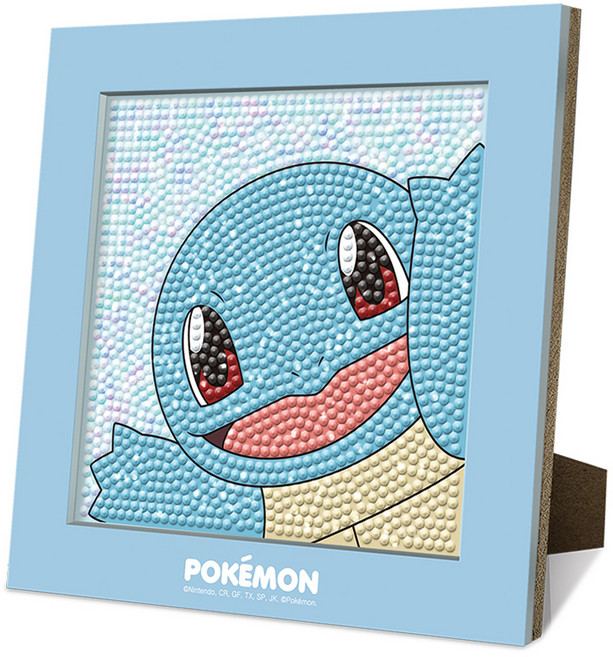 스탠드 액자 보석십자수 DIY키트, 꼬부기, 1개