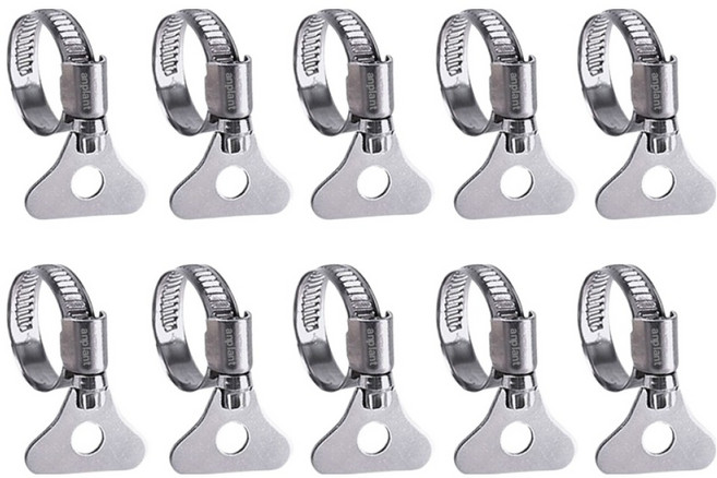 앙플랜트 올스텐 호스밴드 나비형 16~25mm, 10개