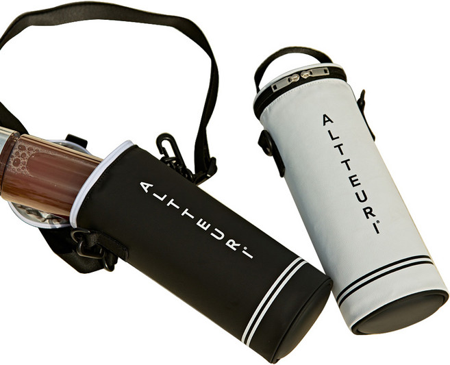 알뜨리 프리미엄 물병 파우치 2종 세트, 화이트, 블랙, 1세트