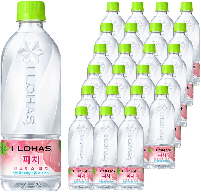 이로하스 일로하스 피치, 540ml, 24개 - 쿠팡