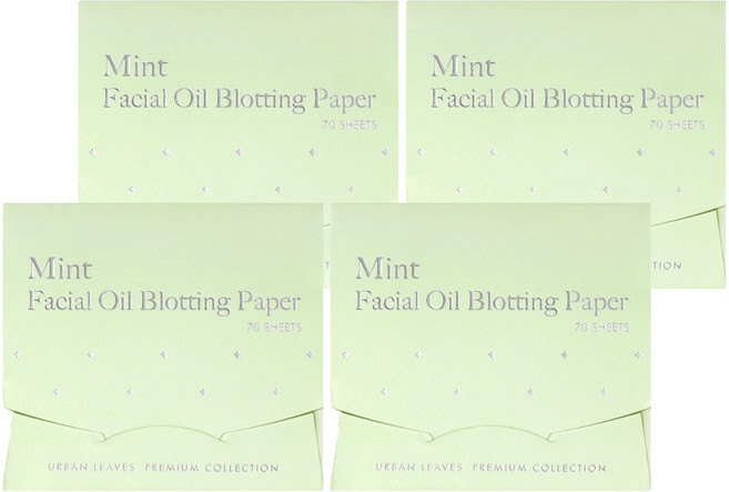 어반리브즈 민트 프리미엄 기름종이 일반형, 4개, 70개입