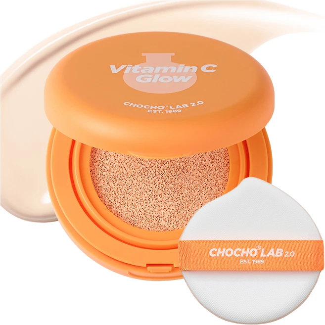 초초스랩2.0 비타민씨 밀착 글로우 쿠션 11g, 19C 쿨 포슬린, 1개 - 쿠팡